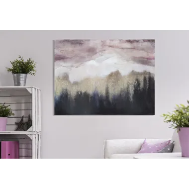 MALOWANIE NA PŁÓTNIE RÓŻOWA GÓRA 80X2,7X60 cm